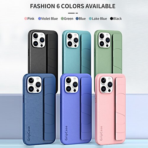 

Phone Case For iPhone 15 Pro Max Plus iPhone 14 Pro Max Plus iPhone 13 Pro Max Back Cover with Wrist Strap Shockproof TPU PC PU Leather