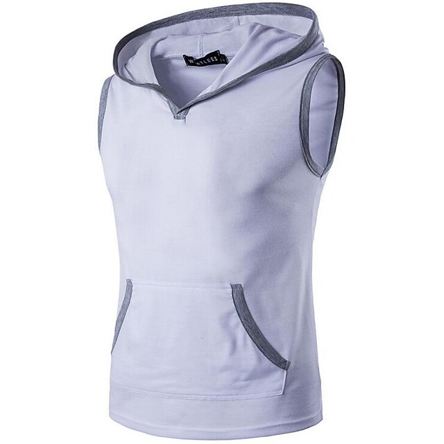 Men's Tank Top Vest Solid Colored Hooded Daily Sports Basic Sleeveless Slim Tops Cotton Active Blue White Black / Summer
Men's Tank Top Vest Solid Colored Hooded Daily Sports Basic Sleeveless Slim Tops Cotton Active Blue White Black / Summer