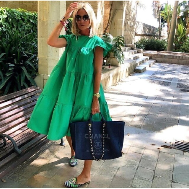 Women's Shift Dress Short Mini Dress Green Blue White Black Pink Fuchsia Red Short Sleeve Solid Color Round Neck Hot Loose S M L XL XXL
Women's Shift Dress Short Mini Dress Green Blue White Black Pink Fuchsia Red Short Sleeve Solid Color Round Neck Hot Loose S M L XL XXL