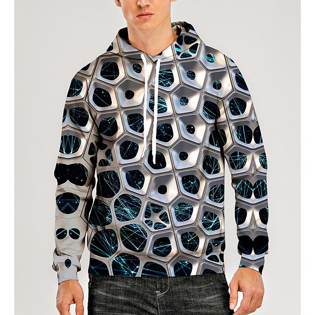Men's Pullover Hoodie Sweatshirt Graphic Optical Illusion 3D Print Hooded Daily 3D Print 3D Print Casual Hoodies Sweatshirts Long Sleeve Silver
Men's Pullover Hoodie Sweatshirt Graphic Optical Illusion 3D Print Hooded Daily 3D Print 3D Print Casual Hoodies Sweatshirts Long Sleeve Silver