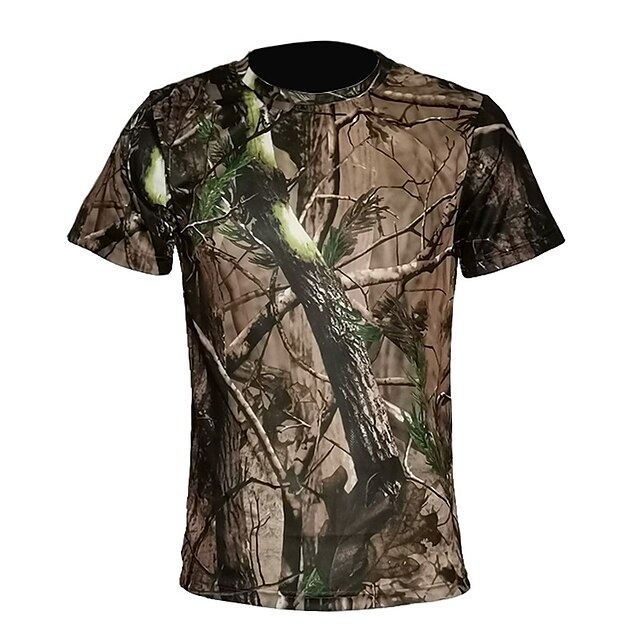 Men's Camouflage Hunting T-shirt 3D Print Camo / Camouflage Short Sleeve Outdoor Summer Quick Dry Breathable Sweat wicking Top Cotton Polyester Camping / Hiking Hunting Combat Green / Yellow Jungle
Men's Camouflage Hunting T-shirt 3D Print Camo / Camouflage Short Sleeve Outdoor Summer Quick Dry Breathable Sweat wicking Top Cotton Polyester Camping / Hiking Hunting Combat Green / Yellow Jungle