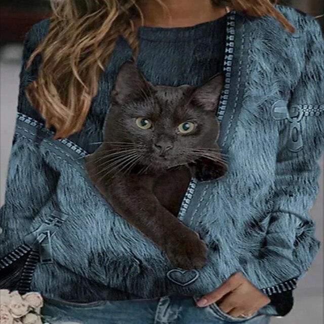 Women's Plus Size Tops Blouse Animal Patchwork Print Long Sleeve Hoodie Daily Cotton Blend / Loose
Women's Plus Size Tops Blouse Animal Patchwork Print Long Sleeve Hoodie Daily Cotton Blend / Loose