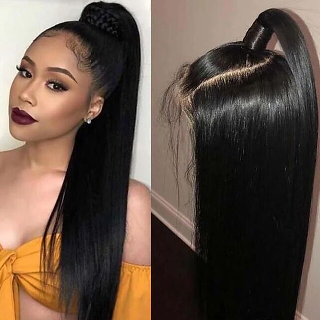 Peruvian Human Hair Wig Natural Color Lace Frontal Wigs Middle Part T Lace Transparent Lace 1341 Straight Pre Plucked Lace 180 Density 10-28 Inch
Peruvian Human Hair Wig Natural Color Lace Frontal Wigs Middle Part T Lace Transparent Lace 1341 Straight Pre Plucked Lace 180 Density 10-28 Inch