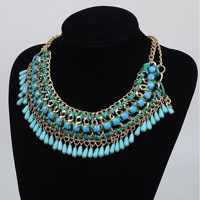 Green Collar Christmas Party 2022 Women's Choker Necklace Collar Necklace Tassel Pear Vintage Boho Plastic  Chrome Blue Yellow Blushing Pink Green Black 45 Cm Necklace Jewelry For  Christmas Halloween Party Evening Street Gift 8489312 2022 β $7.13