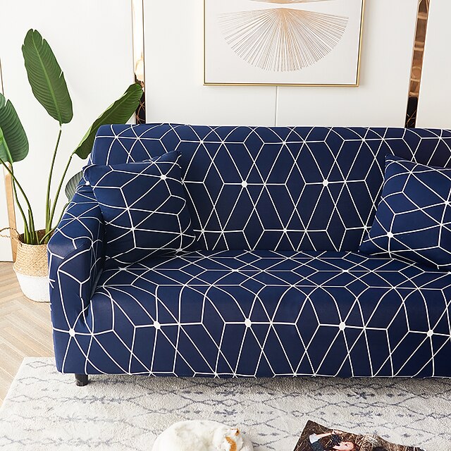 Stretch Sofa Cover Slipcover Blue Elastic Sectional Couch Armchair Loveseat 4 or 3 seater L shaped Sofa Furniture Protector Anti-Slip Cover Soft Washable
Stretch Sofa Cover Slipcover Blue Elastic Sectional Couch Armchair Loveseat 4 or 3 seater L shaped Sofa Furniture Protector Anti-Slip Cover Soft Washable