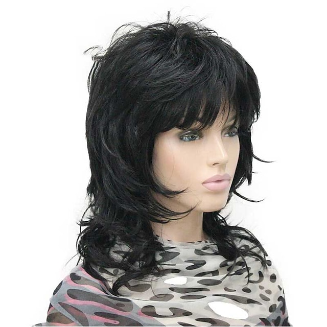 Blonde Highlighted Long Soft Layered Cut Wigs Heat Resistant Synthetic