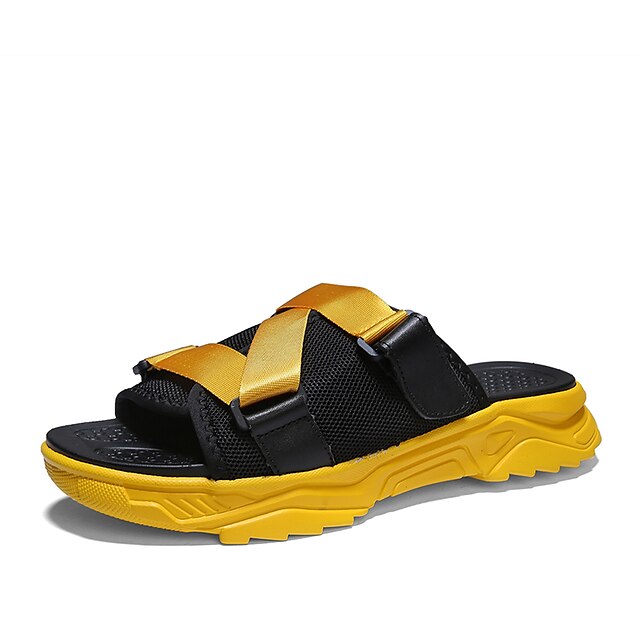 Men's Slippers Flip-Flops Beach Slippers Casual Beach Daily Beach Mesh Black Red Yellow Color Block Spring Summer
Men's Slippers Flip-Flops Beach Slippers Casual Beach Daily Beach Mesh Black Red Yellow Color Block Spring Summer