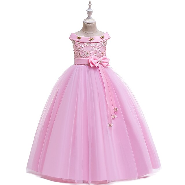Kids Little Girls' Dress Plain Tulle Dress Special Occasion Performance Embroidered Bow White Purple Pink Maxi Sleeveless Elegant Princess Dresses Children's Day Spring Summer Slim 4-13 Years
Kids Little Girls' Dress Plain Tulle Dress Special Occasion Performance Embroidered Bow White Purple Pink Maxi Sleeveless Elegant Princess Dresses Children's Day Spring Summer Slim 4-13 Years