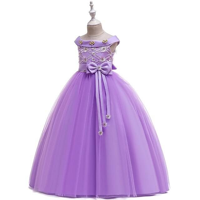 Kids Little Girls' Dress Graphic Solid Colored A Line Dress Special Occasion Bow White Purple Pink Maxi Sleeveless Princess Sweet Dresses Summer Regular Fit 4-13 Years
Kids Little Girls' Dress Graphic Solid Colored A Line Dress Special Occasion Bow White Purple Pink Maxi Sleeveless Princess Sweet Dresses Summer Regular Fit 4-13 Years