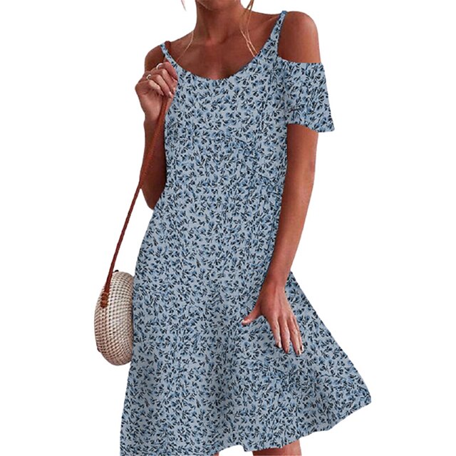 Women's Sundress Knee Length Dress Blue White Pink Short Sleeve Floral Print Summer Boat Neck Casual 2022 S M L XL XXL 3XL 4XL 5XL
Women's Sundress Knee Length Dress Blue White Pink Short Sleeve Floral Print Summer Boat Neck Casual 2022 S M L XL XXL 3XL 4XL 5XL