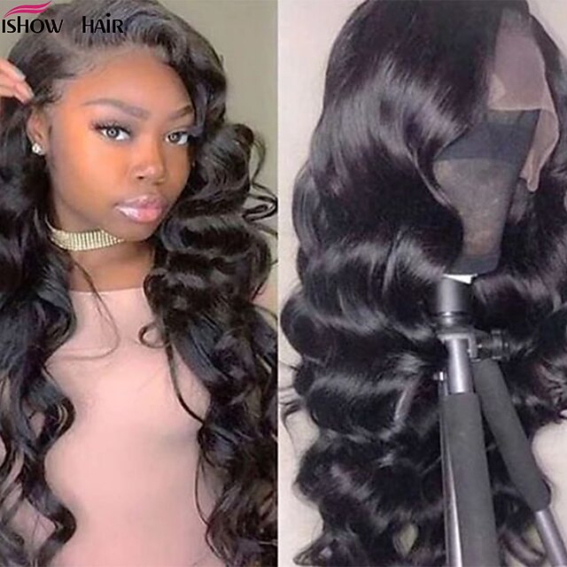 Ishow Human Hair Lace Wig Peruvian Virgin Wig Pure Human Woven Women's Wig 150% Density Smooth Hair Cap 134 Loose Wave Transparent Lace Cap
Ishow Human Hair Lace Wig Peruvian Virgin Wig Pure Human Woven Women's Wig 150% Density Smooth Hair Cap 134 Loose Wave Transparent Lace Cap