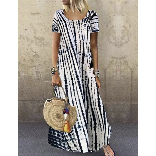 Women's T Shirt Dress Tee Dress Maxi long Dress Green Blue White Black Purple Gray Red Yellow Short Sleeve Striped Print Print Spring Summer Round Neck Basic Casual 2022 S M L XL 2XL 3XL 4XL 5XL
Women's T Shirt Dress Tee Dress Maxi long Dress Green Blue White Black Purple Gray Red Yellow Short Sleeve Striped Print Print Spring Summer Round Neck Basic Casual 2022 S M L XL 2XL 3XL 4XL 5XL