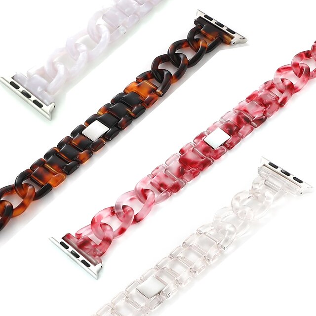 1 pcs Smart Watch Band for Apple iWatch Series 7 / SE / 6/5/4/3/2/1 38/40/41mm 42/44/45mm Resin Smartwatch Strap Business Tortoise Jewelry Bracelet Replacement Wristband
1 pcs Smart Watch Band for Apple iWatch Series 7 / SE / 6/5/4/3/2/1 38/40/41mm 42/44/45mm Resin Smartwatch Strap Business Tortoise Jewelry Bracelet Replacement Wristband