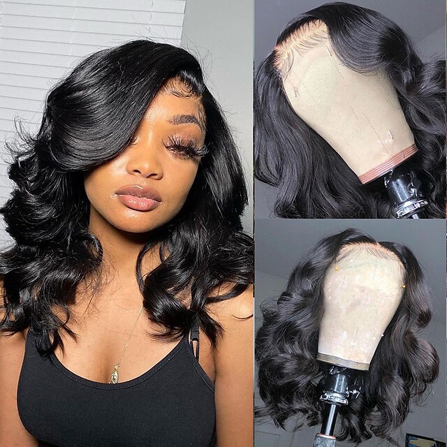 Remy Human Hair 13x4 Lace Front Wig Bob Short Bob Brazilian Hair Wavy Loose Curl Natural Wig 150% Density Lace Women 100% Virgin curling Youth For Women's Short Medium Length Human Hair Lace Wig
Remy Human Hair 13x4 Lace Front Wig Bob Short Bob Brazilian Hair Wavy Loose Curl Natural Wig 150% Density Lace Women 100% Virgin curling Youth For Women's Short Medium Length Human Hair Lace Wig