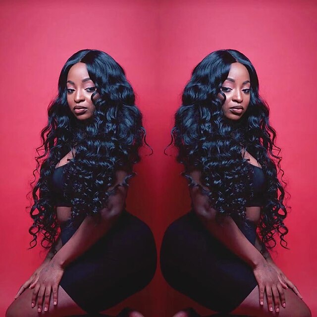 Unprocessed Virgin Hair 13x4 Lace Front Wig with Baby Hair Middle Part Brazilian Hair Loose Wave Natural Black Wigs with Natural Hairline Coloring With Bleached Knots
Unprocessed Virgin Hair 13x4 Lace Front Wig with Baby Hair Middle Part Brazilian Hair Loose Wave Natural Black Wigs with Natural Hairline Coloring With Bleached Knots