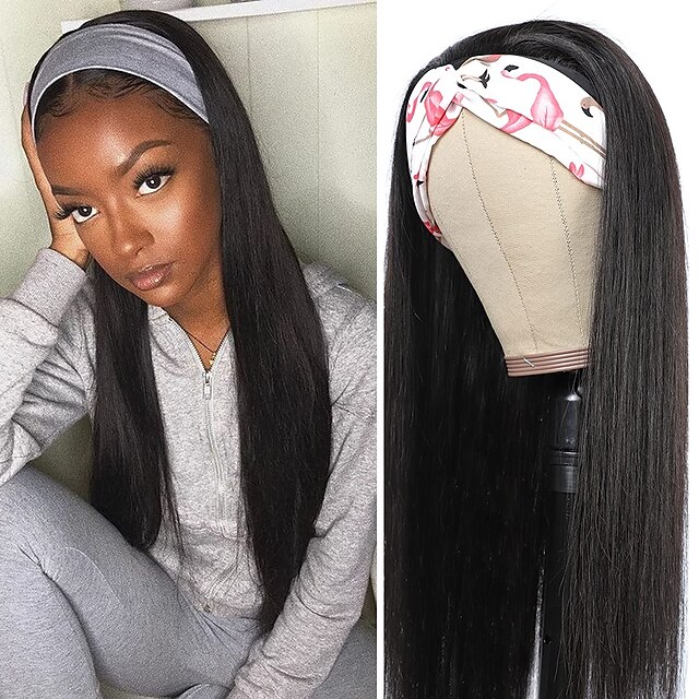 Straight Headband Wig Human Hair Wigs 12-30 Inch Machine Made Headband Human Hair Wigs for Black Women None Lace Front Wigs Glueless Brazilian Straight Hair Wigs 150% Density
Straight Headband Wig Human Hair Wigs 12-30 Inch Machine Made Headband Human Hair Wigs for Black Women None Lace Front Wigs Glueless Brazilian Straight Hair Wigs 150% Density