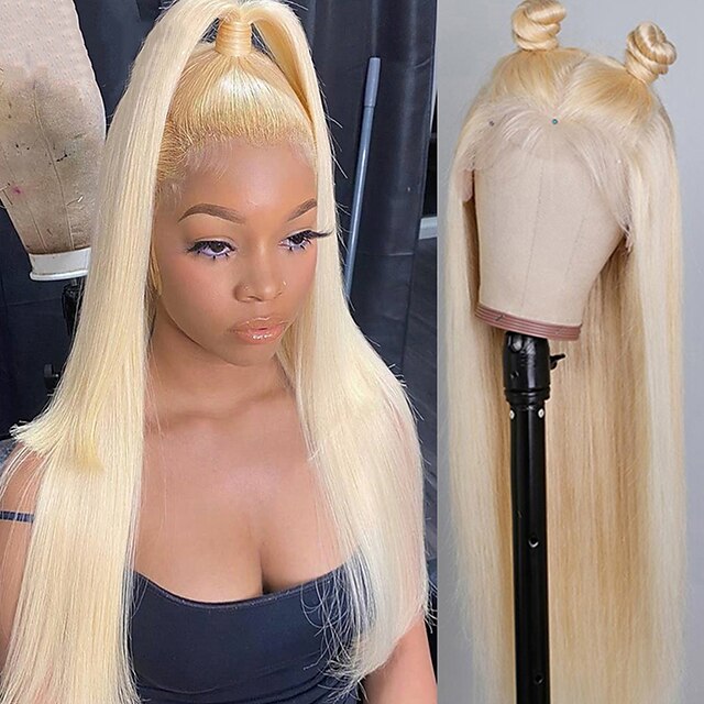 150% 180% 13x4 Lace 613 Lace Frontal Wig Blonde Lace Front Wig Straight Human Hair HD Transparent Lace Wig Preplucked Brazilian Remy Lemoda
150% 180% 13x4 Lace 613 Lace Frontal Wig Blonde Lace Front Wig Straight Human Hair HD Transparent Lace Wig Preplucked Brazilian Remy Lemoda