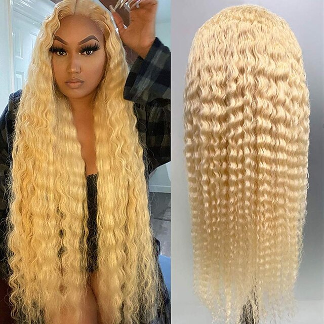150% 180% 13x4 Lace 613 Lace Frontal Wig Brazilian Human Hair Deep Wave for Women 613 Blonde Lace Frontal Wigs Pre Plucked With Baby Hair
150% 180% 13x4 Lace 613 Lace Frontal Wig Brazilian Human Hair Deep Wave for Women 613 Blonde Lace Frontal Wigs Pre Plucked With Baby Hair