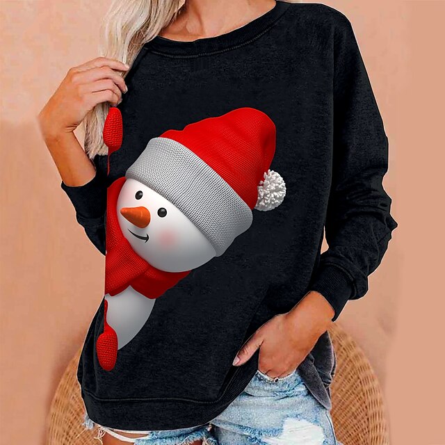 Women's Sweatshirt Pullover 3D Snowman Print Christmas Christmas Gifts Weekend 3D Print Streetwear Christmas Hoodies Sweatshirts Loose Black Orange Dark Gray
Women's Sweatshirt Pullover 3D Snowman Print Christmas Christmas Gifts Weekend 3D Print Streetwear Christmas Hoodies Sweatshirts Loose Black Orange Dark Gray