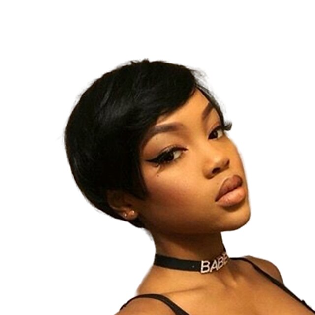 Straight Human Hair Wigs Pixie Cut None Lace Human Hair Wig Full Machine Wigs 150% Density 6 Inch Brazilian Human Hair Capless Wigs Atural Hairline Capless Brazilian Hair 1B 2# for Black Women
Straight Human Hair Wigs Pixie Cut None Lace Human Hair Wig Full Machine Wigs 150% Density 6 Inch Brazilian Human Hair Capless Wigs Atural Hairline Capless Brazilian Hair 1B 2# for Black Women