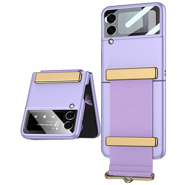 Phone Case With Wristband Bracket For Samsung Galaxy Back Cover Galaxy Z Flip 3 5G Shockproof Dustproof Solid Colored TPU PC
Phone Case With Wristband Bracket For Samsung Galaxy Back Cover Galaxy Z Flip 3 5G Shockproof Dustproof Solid Colored TPU PC