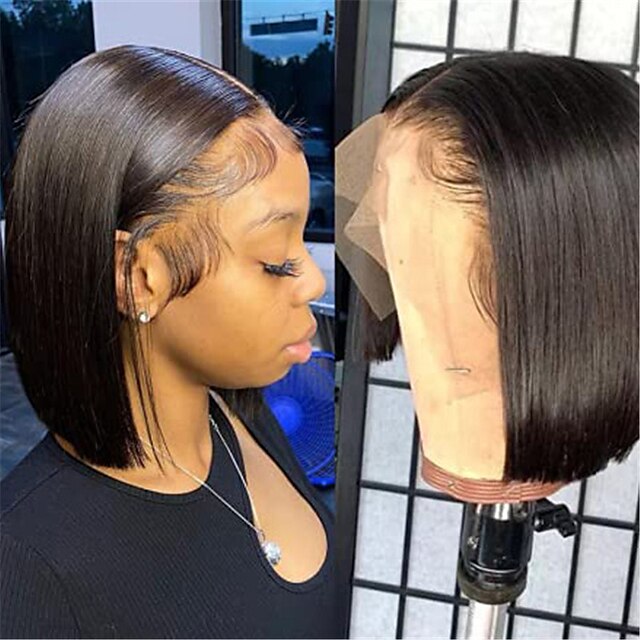 150% 180% 13x4 Lace Human Hair Short Bob Wigs Brazilian Virgin Human Hair Front Straight Bob Wigs for Black Women Pre Plucked with Baby Hair
150% 180% 13x4 Lace Human Hair Short Bob Wigs Brazilian Virgin Human Hair Front Straight Bob Wigs for Black Women Pre Plucked with Baby Hair