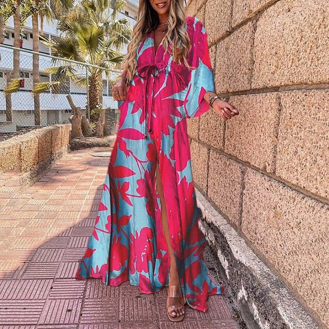 Women's Swing Dress Maxi long Dress Pink Khaki Gold Red Long Sleeve Print Lace up Ruffle Print Fall Spring V Neck Stylish Casual Boho 2022 S M L XL XXL
Women's Swing Dress Maxi long Dress Pink Khaki Gold Red Long Sleeve Print Lace up Ruffle Print Fall Spring V Neck Stylish Casual Boho 2022 S M L XL XXL
