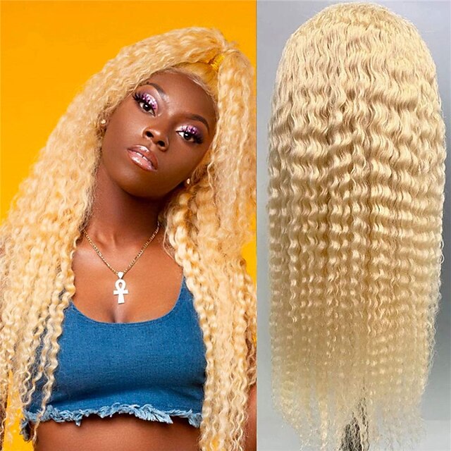150% 180% 13x4 Lace 613 Blonde Lace Front Wig Human Hair Pre Plucked Deep Wave Brazilian Human Hair Wigs for Black Women
150% 180% 13x4 Lace 613 Blonde Lace Front Wig Human Hair Pre Plucked Deep Wave Brazilian Human Hair Wigs for Black Women