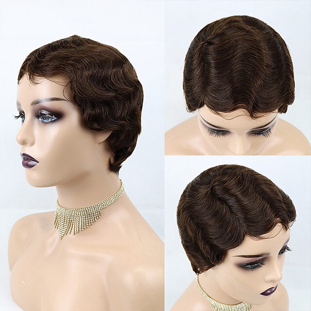 Short Wave Human Hair Wigs For Women Human Hair Pixie Cut Wig Short Human Hair Capless Wigs Machine Made Mix Color
Short Wave Human Hair Wigs For Women Human Hair Pixie Cut Wig Short Human Hair Capless Wigs Machine Made Mix Color