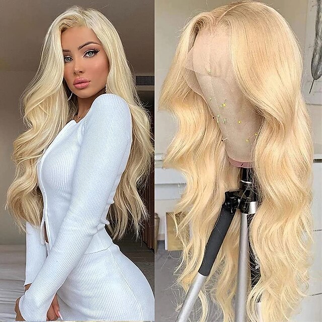 150% 180% 13x4 Lace 613 Blonde HD Lace Front Wigs Human Hair Wigs for Women Glueless Brazilian Pre Plucked with Baby Hair Body Wave
150% 180% 13x4 Lace 613 Blonde HD Lace Front Wigs Human Hair Wigs for Women Glueless Brazilian Pre Plucked with Baby Hair Body Wave