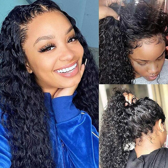 Lace Front Wigs Human Hair Pre Plucked 16 Inch 13x4 Brazilian Deep Wave Lace Front Wig with Baby Hair Natural Hairline 150% Density Deep Wave Lace Front Human Hair Wigs for Black Women
Lace Front Wigs Human Hair Pre Plucked 16 Inch 13x4 Brazilian Deep Wave Lace Front Wig with Baby Hair Natural Hairline 150% Density Deep Wave Lace Front Human Hair Wigs for Black Women