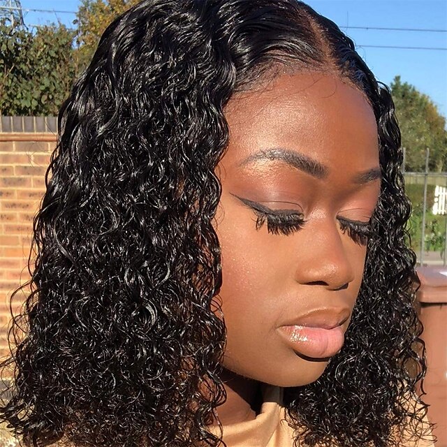 Deep Curly 13x4 Frontal Bob Wigs Human Hair Lace Front Wig Short Curly Hair 150% Density Pre Plucked with Baby Hair Natural Hairline
Deep Curly 13x4 Frontal Bob Wigs Human Hair Lace Front Wig Short Curly Hair 150% Density Pre Plucked with Baby Hair Natural Hairline
