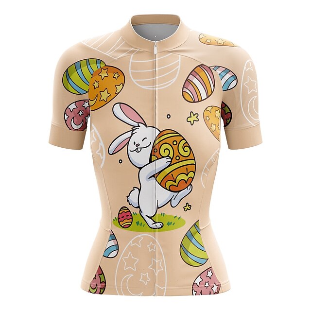 21Grams Women's Short Sleeve Cycling Jersey Summer Spandex Peach Rabbit Bike Top Mountain Bike MTB Road Bike Cycling Quick Dry Moisture Wicking Sports Clothing Apparel / Stretchy / Athleisure
21Grams Women's Short Sleeve Cycling Jersey Summer Spandex Peach Rabbit Bike Top Mountain Bike MTB Road Bike Cycling Quick Dry Moisture Wicking Sports Clothing Apparel / Stretchy / Athleisure
