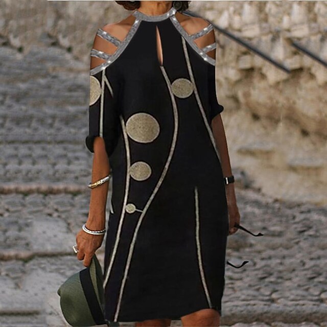 Women's A Line Dress Short Mini Dress White Black Half Sleeve Print Hollow Out Print Spring Summer Round Neck Stylish Casual Modern 2022 S M L XL XXL 3XL
Women's A Line Dress Short Mini Dress White Black Half Sleeve Print Hollow Out Print Spring Summer Round Neck Stylish Casual Modern 2022 S M L XL XXL 3XL