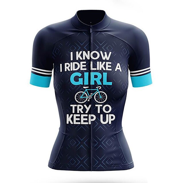 21Grams Women's Short Sleeve Cycling Jersey Summer Spandex Dark Navy Bike Top Mountain Bike MTB Road Bike Cycling Quick Dry Moisture Wicking Sports Clothing Apparel / Stretchy / Athleisure
21Grams Women's Short Sleeve Cycling Jersey Summer Spandex Dark Navy Bike Top Mountain Bike MTB Road Bike Cycling Quick Dry Moisture Wicking Sports Clothing Apparel / Stretchy / Athleisure