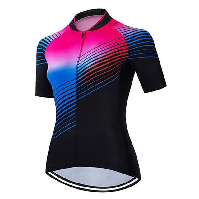 21Grams Women's Short Sleeve Cycling Jersey Summer Spandex Blue Stripes Bike Top Mountain Bike MTB Road Bike Cycling Quick Dry Moisture Wicking Sports Clothing Apparel / Stretchy / Athleisure
21Grams Women's Short Sleeve Cycling Jersey Summer Spandex Blue Stripes Bike Top Mountain Bike MTB Road Bike Cycling Quick Dry Moisture Wicking Sports Clothing Apparel / Stretchy / Athleisure