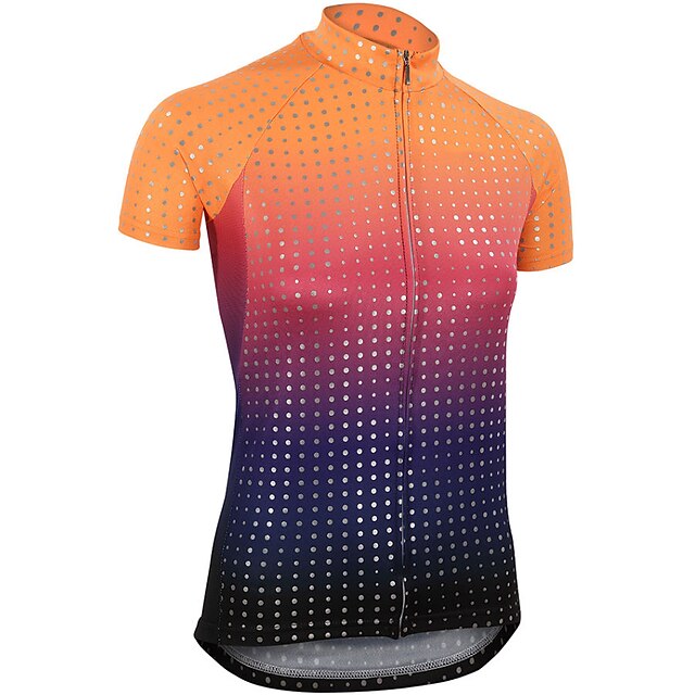 21Grams Women's Short Sleeve Cycling Jersey Summer Spandex Orange Polka Dot Gradient Bike Top Mountain Bike MTB Road Bike Cycling Quick Dry Moisture Wicking Sports Clothing Apparel / Stretchy
21Grams Women's Short Sleeve Cycling Jersey Summer Spandex Orange Polka Dot Gradient Bike Top Mountain Bike MTB Road Bike Cycling Quick Dry Moisture Wicking Sports Clothing Apparel / Stretchy