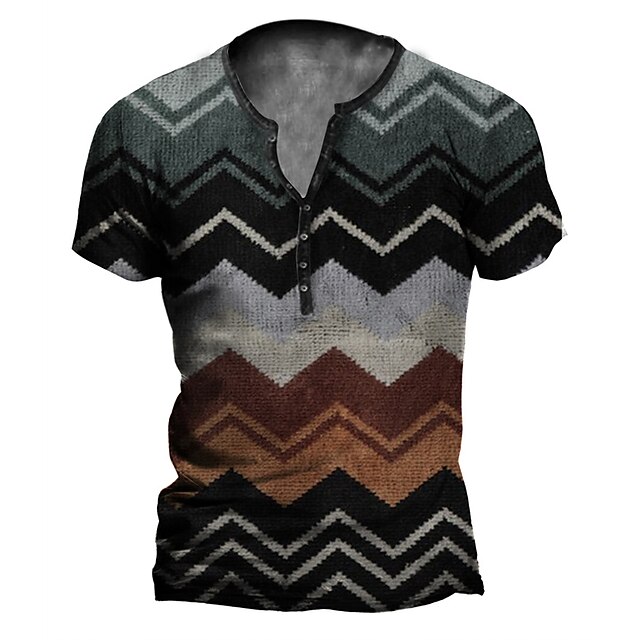 Men's Henley Shirt T shirt 3D Print Striped Graphic Henley Casual Daily Button-Down Print Short Sleeve Tops Casual Vintage Classic Designer Blue Gray
Men's Henley Shirt T shirt 3D Print Striped Graphic Henley Casual Daily Button-Down Print Short Sleeve Tops Casual Vintage Classic Designer Blue Gray
