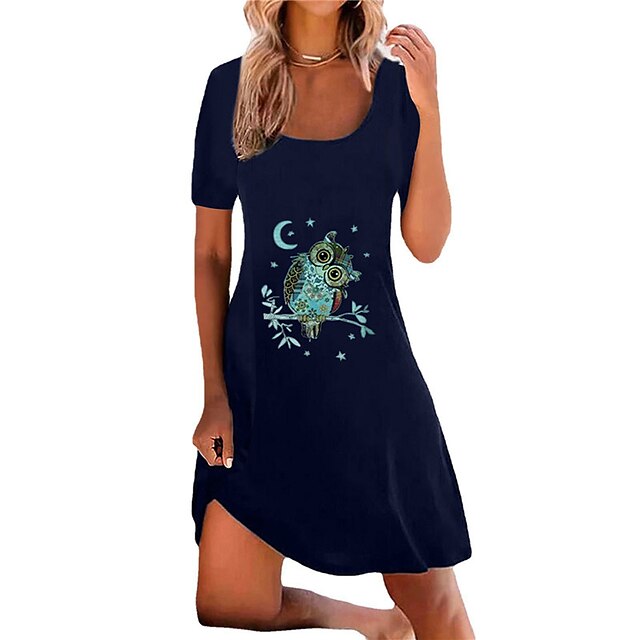 Women's A Line Dress Short Mini Dress Black Wine Navy Blue Short Sleeve Animal Print Spring Summer U Neck Stylish Casual Modern 2022 S M L XL XXL 3XL
Women's A Line Dress Short Mini Dress Black Wine Navy Blue Short Sleeve Animal Print Spring Summer U Neck Stylish Casual Modern 2022 S M L XL XXL 3XL