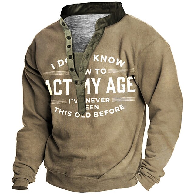 Men's Plus Size Sweatshirt Pullover Graphic Letter Sports Outdoor Casual Daily 3D Print Basic Casual Hoodies Sweatshirts Long Sleeve Khaki / Vintage / Military
Men's Plus Size Sweatshirt Pullover Graphic Letter Sports Outdoor Casual Daily 3D Print Basic Casual Hoodies Sweatshirts Long Sleeve Khaki / Vintage / Military