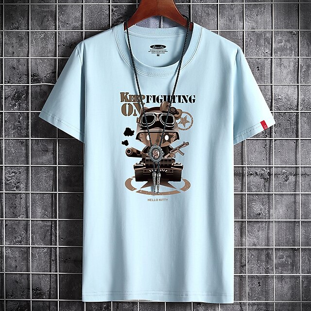 Men's T shirt Print Animal Round Neck Casual Daily Short Sleeve Tops Lightweight Formal Breathable White Black Dark Gray
Men's T shirt Print Animal Round Neck Casual Daily Short Sleeve Tops Lightweight Formal Breathable White Black Dark Gray