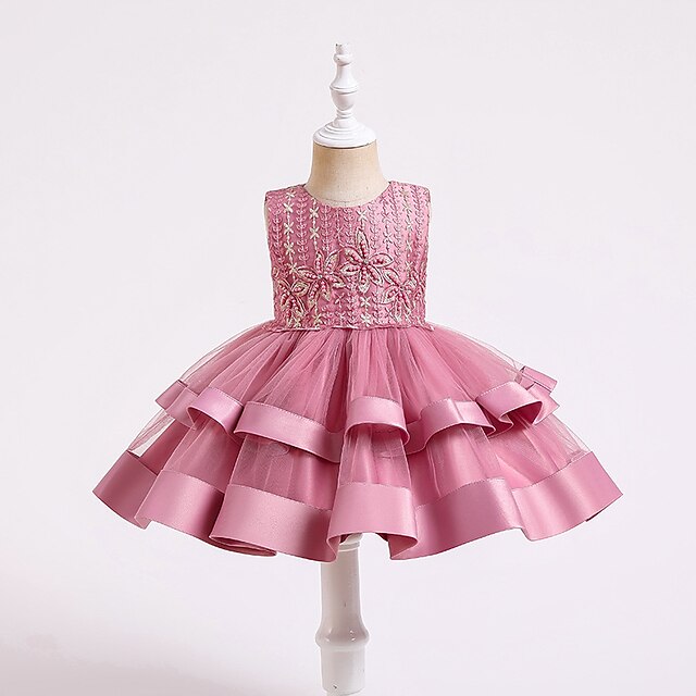 Kids Little Girls' Dress Flower Tulle Dress Birthday Daily Beaded Embroidered Light Green Wine Dusty Rose Knee-length Sleeveless Beautiful Sweet Dresses Children's Day Spring Summer Slim 3-10 Years
Kids Little Girls' Dress Flower Tulle Dress Birthday Daily Beaded Embroidered Light Green Wine Dusty Rose Knee-length Sleeveless Beautiful Sweet Dresses Children's Day Spring Summer Slim 3-10 Years