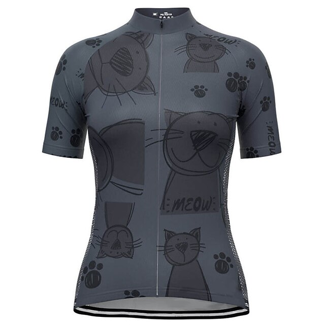 21Grams Women's Short Sleeve Cycling Jersey Summer Spandex Dark Grey Cat Bike Top Mountain Bike MTB Road Bike Cycling Quick Dry Moisture Wicking Sports Clothing Apparel / Stretchy / Athleisure
21Grams Women's Short Sleeve Cycling Jersey Summer Spandex Dark Grey Cat Bike Top Mountain Bike MTB Road Bike Cycling Quick Dry Moisture Wicking Sports Clothing Apparel / Stretchy / Athleisure