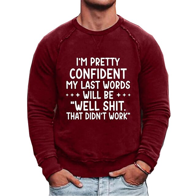 Men's Sweatshirt Pullover Graphic Letter Print Sports Outdoor Casual Daily Hot Stamping Basic Casual Hoodies Sweatshirts Blue White Black
Men's Sweatshirt Pullover Graphic Letter Print Sports Outdoor Casual Daily Hot Stamping Basic Casual Hoodies Sweatshirts Blue White Black