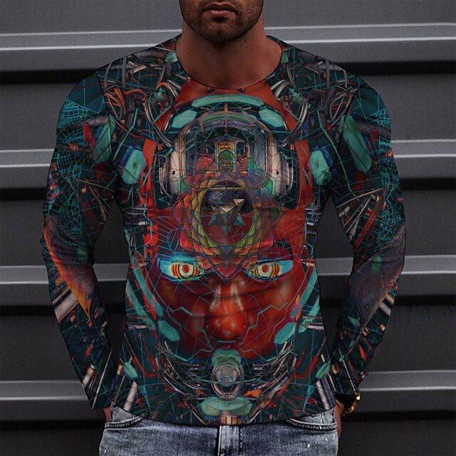 Men's Tee T shirt 3D Print Graphic Round Neck Casual Daily Print Long Sleeve Tops Fashion Designer Comfortable Big and Tall Blue
Men's Tee T shirt 3D Print Graphic Round Neck Casual Daily Print Long Sleeve Tops Fashion Designer Comfortable Big and Tall Blue
