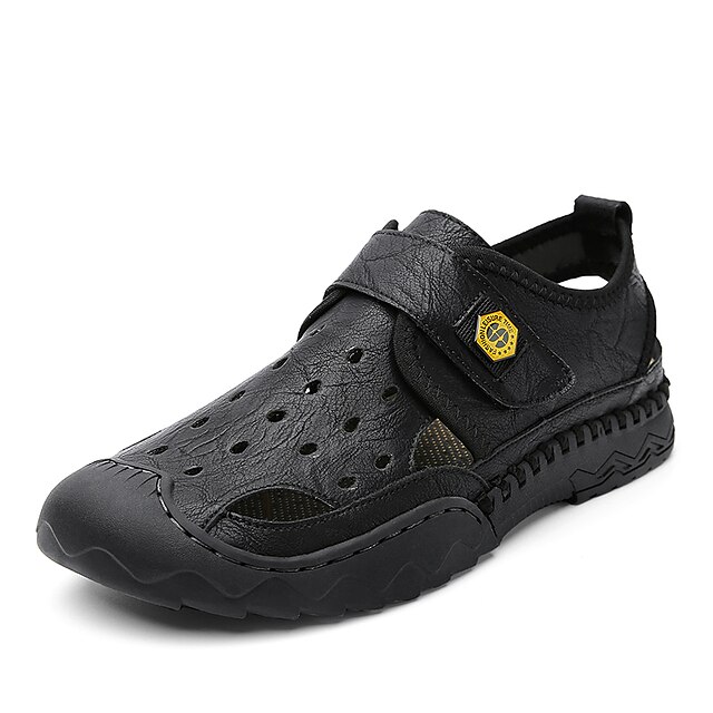 Men's Sandals Fisherman Sandals Comfort Sandals Casual Daily Walking Shoes Nappa Leather Black Gray Khaki Spring Summer
Men's Sandals Fisherman Sandals Comfort Sandals Casual Daily Walking Shoes Nappa Leather Black Gray Khaki Spring Summer