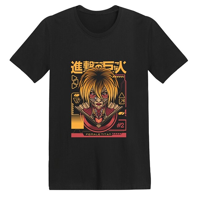 Inspired by Attack on Titan Mikasa Ackermann T-shirt Cartoon 100% Polyester Anime Harajuku Graphic Kawaii T-shirt For Men's / Women's / Couple's
Inspired by Attack on Titan Mikasa Ackermann T-shirt Cartoon 100% Polyester Anime Harajuku Graphic Kawaii T-shirt For Men's / Women's / Couple's