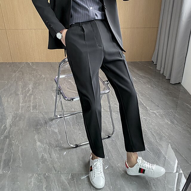Men's Formal Fashion Active Tapered pants Cropped Pants Pocket Ankle-Length Pants Business Casual Micro-elastic Solid Color Breathable Outdoor Mid Waist Black Dark Gray Beige 31 32 33 34 36
Men's Formal Fashion Active Tapered pants Cropped Pants Pocket Ankle-Length Pants Business Casual Micro-elastic Solid Color Breathable Outdoor Mid Waist Black Dark Gray Beige 31 32 33 34 36