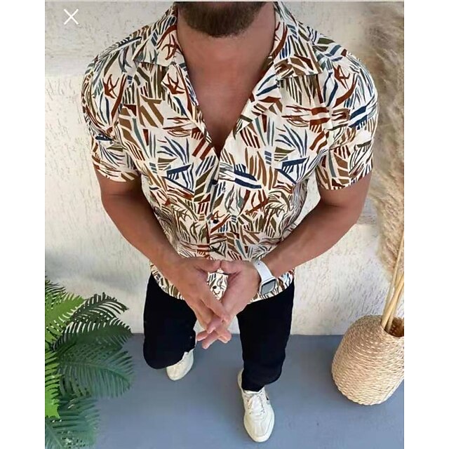 Men's Shirt Floral Turndown Party Casual Button-Down Short Sleeve Tops Casual Vintage Streetwear Blue Yellow
Men's Shirt Floral Turndown Party Casual Button-Down Short Sleeve Tops Casual Vintage Streetwear Blue Yellow