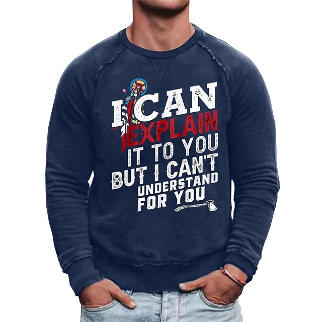 Men's Sweatshirt Pullover Graphic Letter Print Sports Outdoor Casual Daily Hot Stamping Basic Casual Hoodies Sweatshirts Blue Black
Men's Sweatshirt Pullover Graphic Letter Print Sports Outdoor Casual Daily Hot Stamping Basic Casual Hoodies Sweatshirts Blue Black